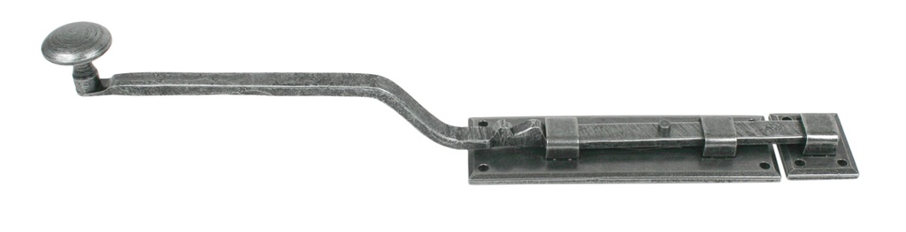Pewter 6" French Door Bolt in-situ
