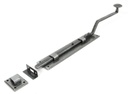 Pewter 10" French Door Bolt in-situ