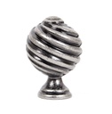 Pewter Twist Cabinet Knob in-situ