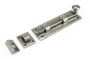 Pewter 6" Straight Knob Bolt in-situ