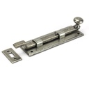 Pewter 6" Cranked Knob Bolt in-situ