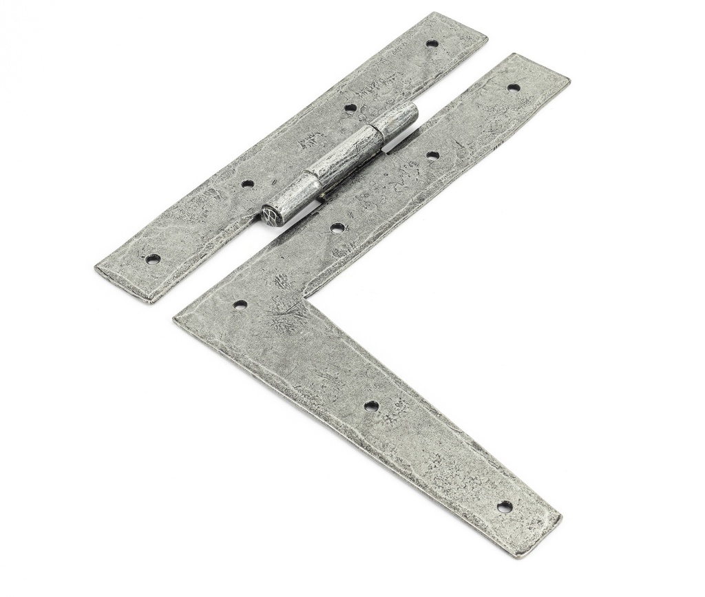 Pewter 9&quot; HL Hinge (pair) in-situ