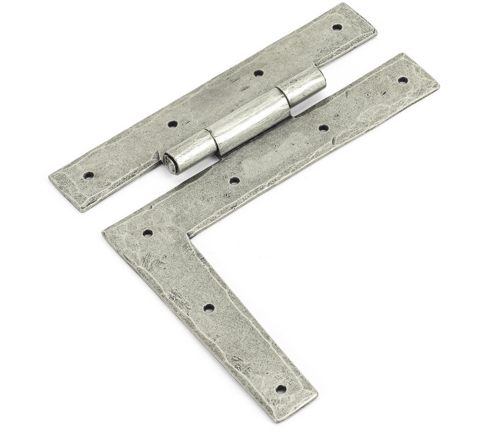 Pewter 7&quot; HL Hinge (pair) in-situ