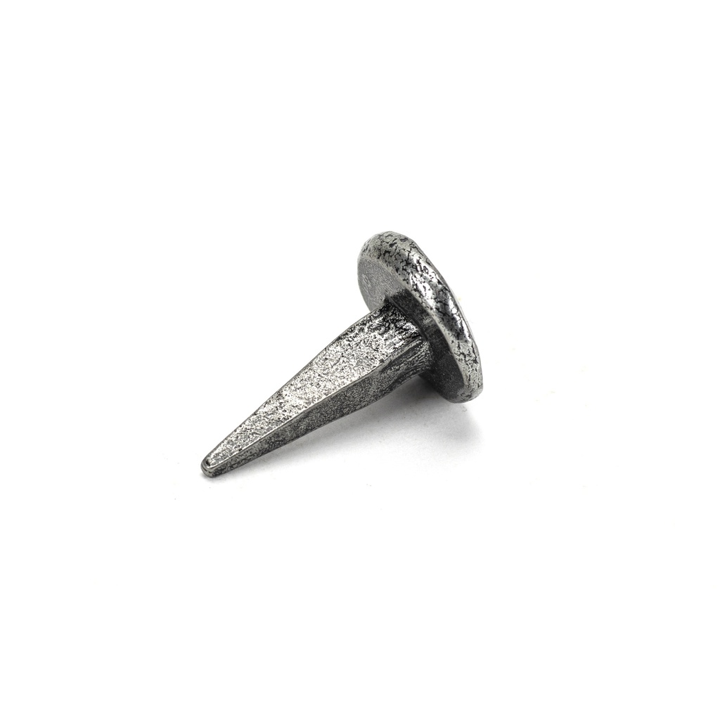 Pewter 1" Handmade Nail (20mm HD DIA) in-situ