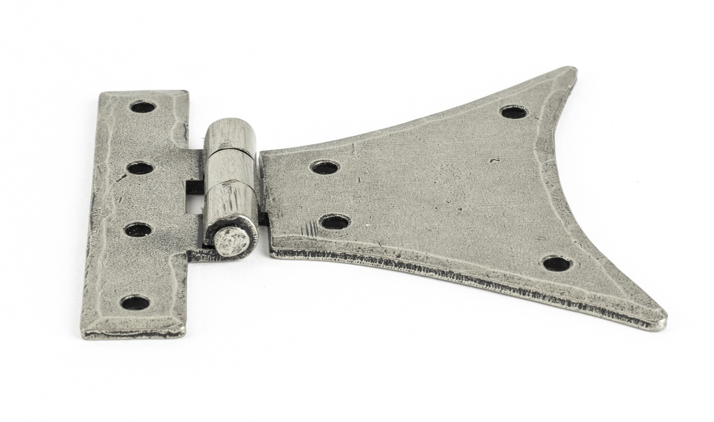 Pewter 3¼&quot; Half Butterfly Hinge (pair) in-situ