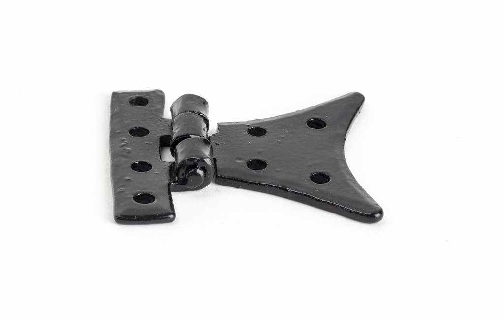 Black 2" Half Butterfly Hinge (pair) in-situ