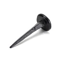 Black 2" Handmade Nail in-situ