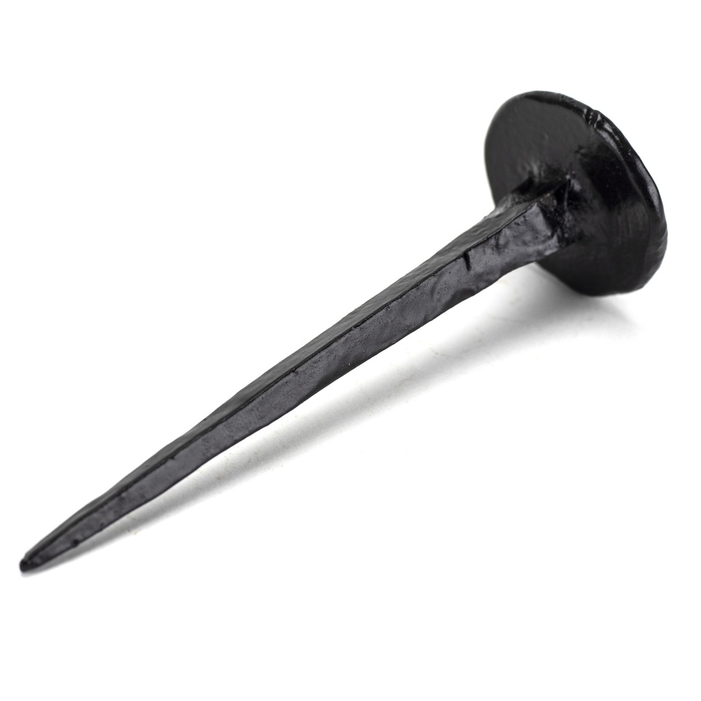 Black 3" Handmade Nail in-situ