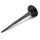 Black 3" Handmade Nail in-situ