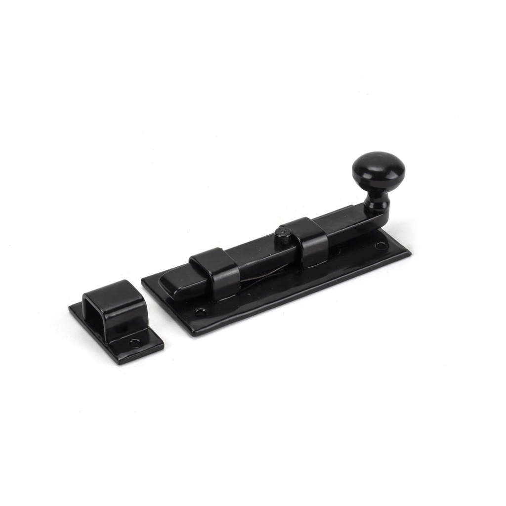 Black 4" Straight Knob Bolt in-situ