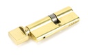 Lacquered Brass 35/45T 5pin Euro Cylinder/Thumbturn in-situ