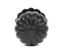 Black Flower Cabinet Knob - Large in-situ