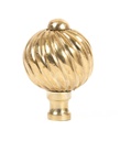 Polished Brass Spiral Cabinet Knob - Small in-situ