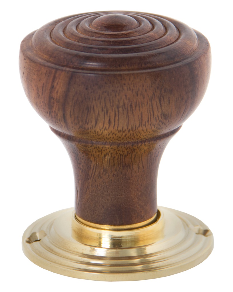 Rosewood Ringed Mortice/Rim Knob Set in-situ