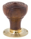 Rosewood Ringed Mortice/Rim Knob Set in-situ