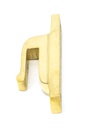 Polished Brass Hook Plate in-situ