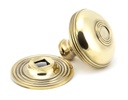 Aged Brass Prestbury Centre Door Knob in-situ