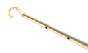 Lacquered Brass 1-2m Telescopic Window Winder in-situ