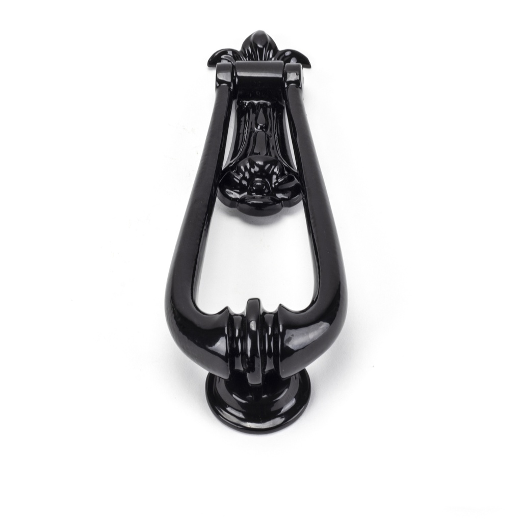 Black Loop Door Knocker in-situ