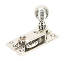 Polished Nickel Beehive Sash Hook Fastener in-situ