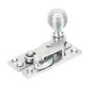 Satin Chrome Beehive Sash Hook Fastener in-situ