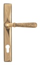 Polished Bronze Hammered Newbury Slimline Espag. Lock Set in-situ