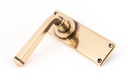 Polished Bronze Avon Lever Latch Set in-situ