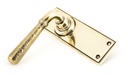 Aged Brass Hammered Newbury Lever Latch Set in-situ