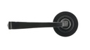 Black Avon Round Lever on Rose Set (Plain) - Unsprung in-situ