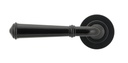 Black Regency Lever on Rose Set (Plain) - Unsprung in-situ