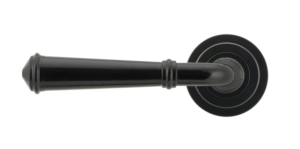 Black Regency Lever on Rose Set (Art Deco) - Unsprung in-situ