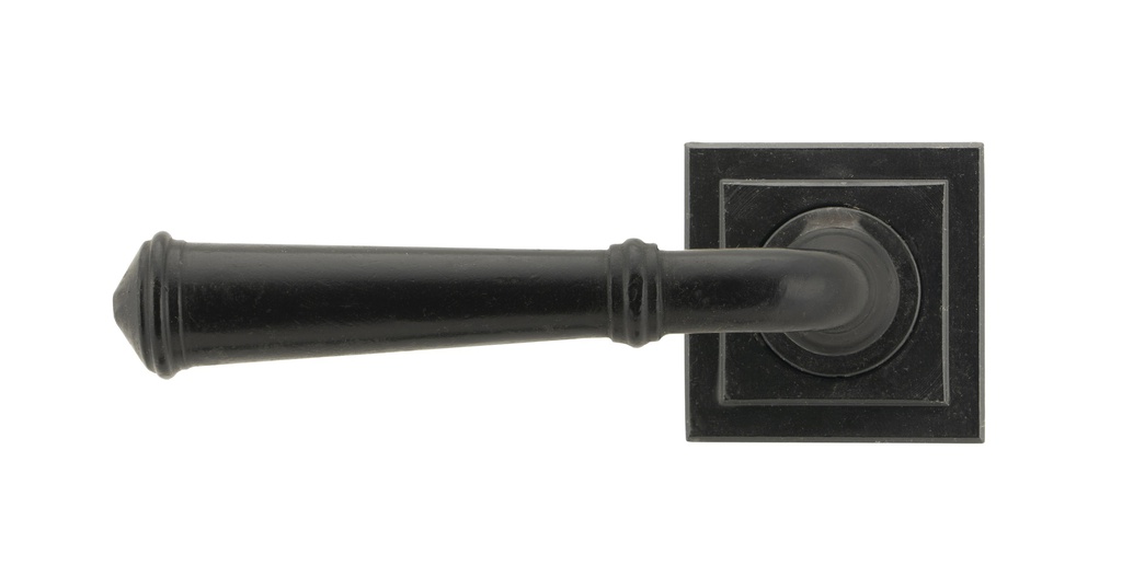 External Beeswax Regency Lever on Rose Set (Square) - Unsprung in-situ