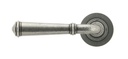 Pewter Regency Lever on Rose Set (Plain) - Unsprung in-situ