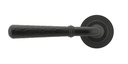 Matt Black Hammered Newbury Lever on Rose Set (Beehive) - Unsprung in-situ