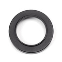 Matt Black Round Escutcheon (Plain) in-situ