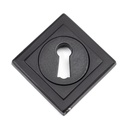 Matt Black Round Escutcheon (Square) in-situ