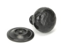 Aged Bronze Hammered Mushroom Cabinet Knob 32mm in-situ