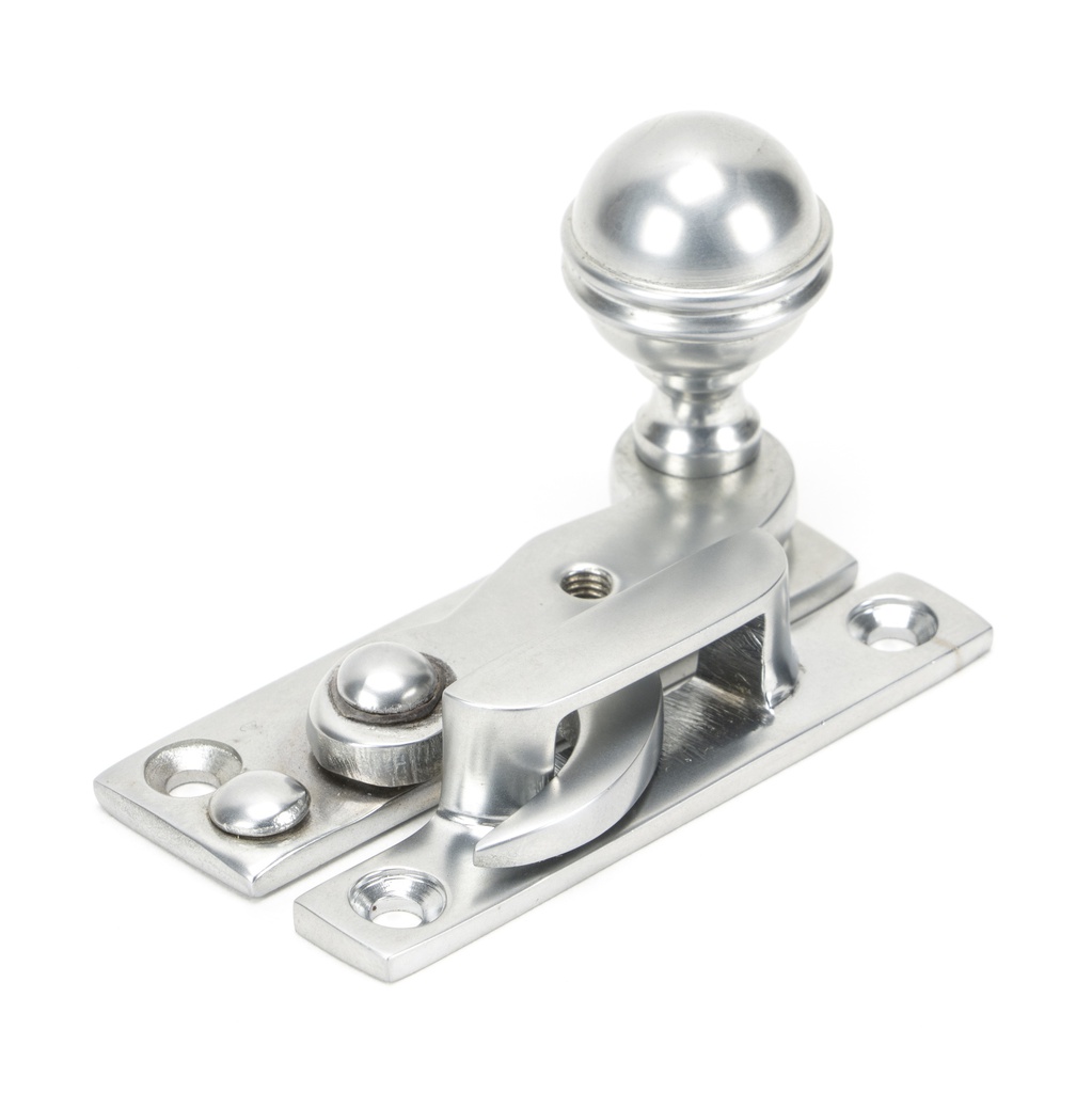 Satin Chrome Prestbury Sash Hook Fastener in-situ