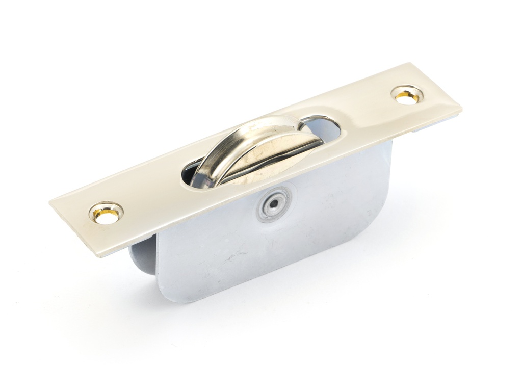 Polished Nickel Square Ended Sash Pulley 75kg in-situ