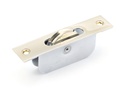 Polished Nickel Square Ended Sash Pulley 75kg in-situ