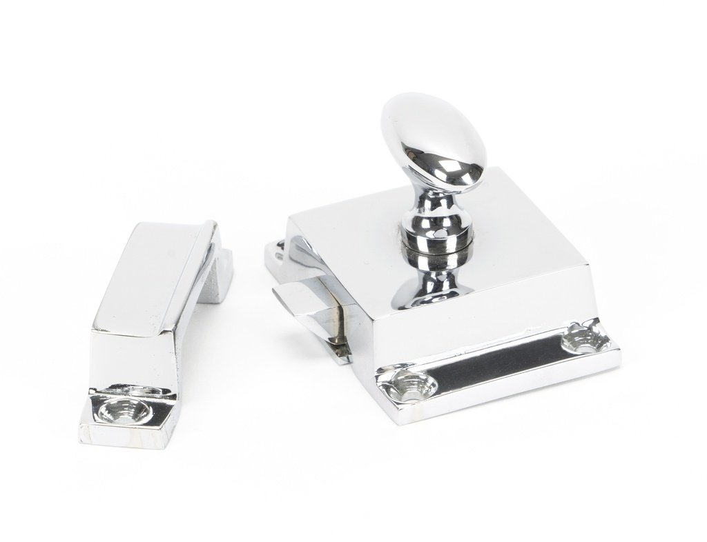 Polished Chrome Cabinet Latch in-situ