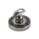 Pewter Round Thumbturn Set (Beehive) in-situ