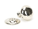 Polished Nickel Hammered Mushroom Cabinet Knob 38mm in-situ