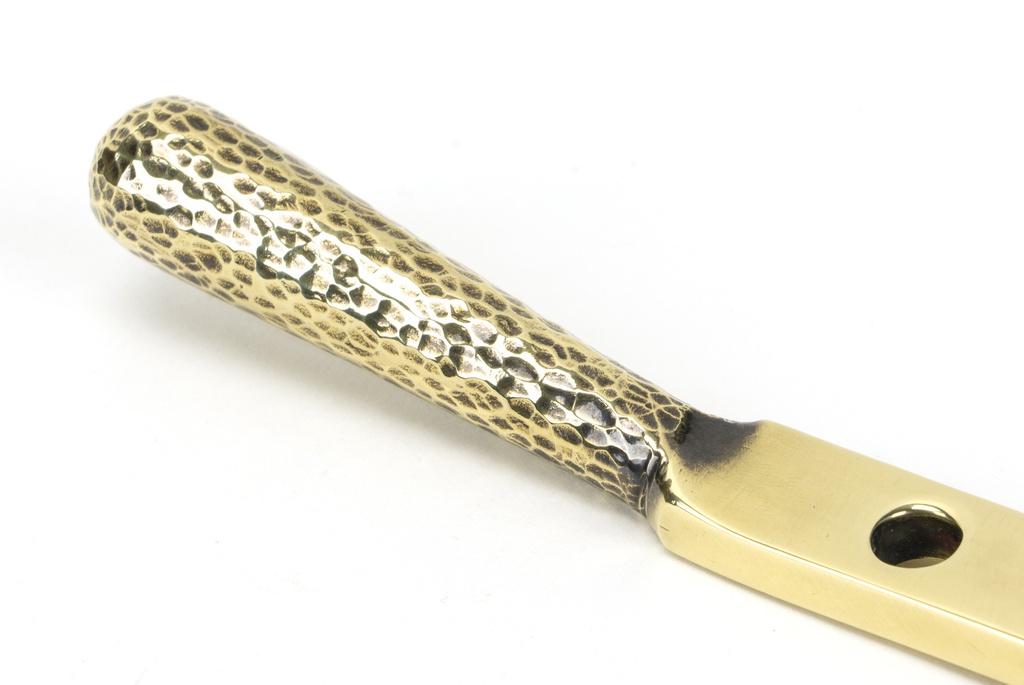 Aged Brass 10" Hammered Newbury Stay in-situ