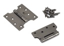 Aged Bronze 4" x 2" x 4"  Parliament Hinge (pair) ss in-situ
