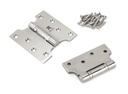 Satin SS 4&quot; x 2&quot; x 4&quot;  Parliament Hinge (pair) in-situ