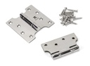 Polished SS 4" x 2" x 4"  Parliament Hinge (pair) in-situ