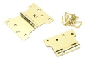 Polished Brass 4" x 3" x 5"  Parliament Hinge (pair) ss in-situ