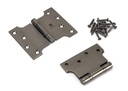 Aged Bronze 4" x 3" x 5"  Parliament Hinge (pair) ss in-situ