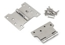 Satin SS 4" x 3" x 5"  Parliament Hinge (pair) in-situ
